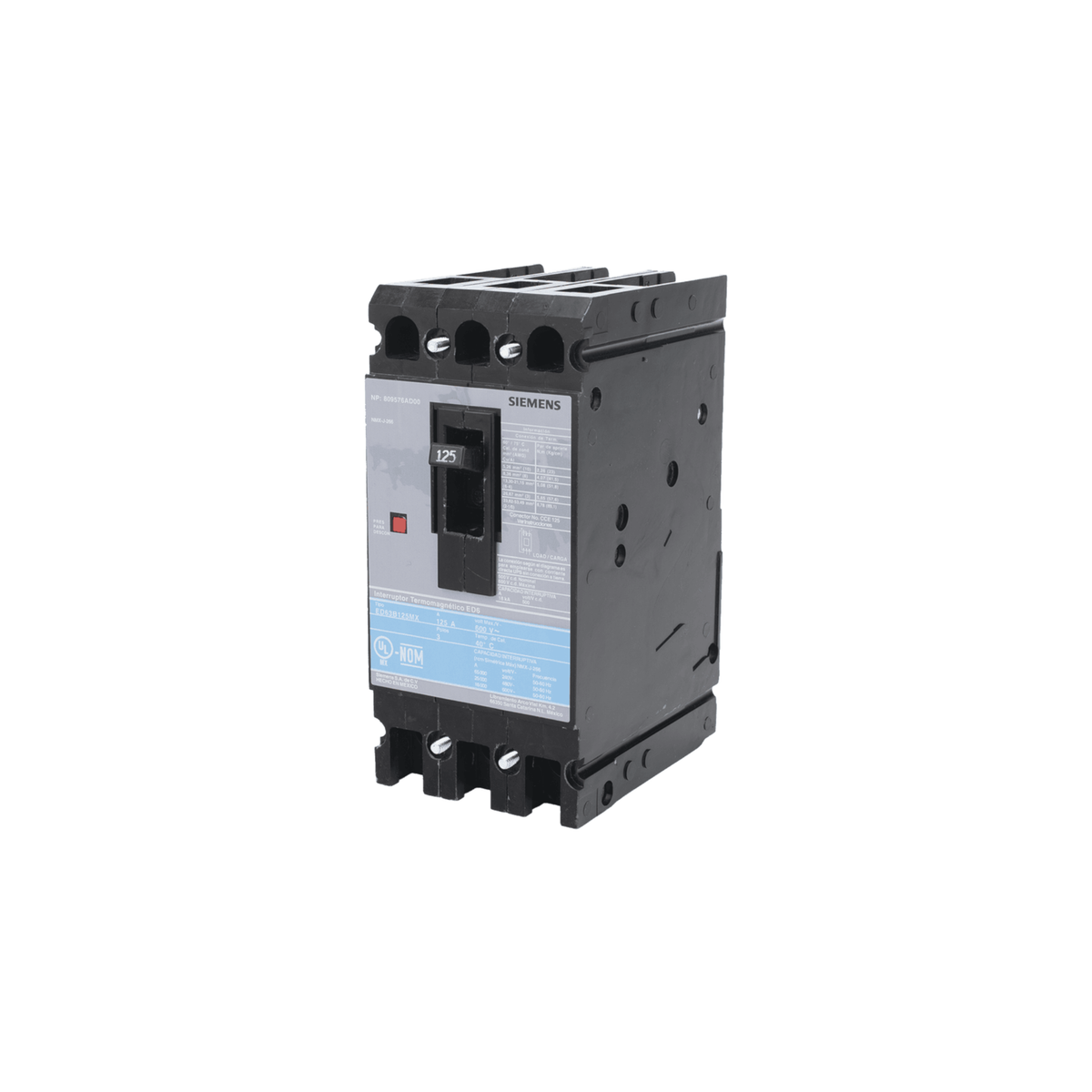 Interruptor ED63B125MX 3 Polos 125 A 600 V